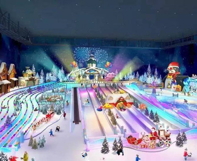 重慶融創(chuàng)·雪世界高5米仿真雪松樹造景