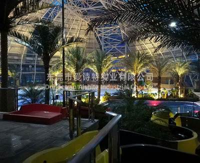 甘肅武威溫泉度假村仿真熱帶園林造景