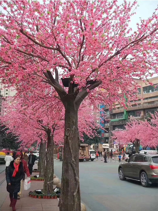 仿真桃花樹